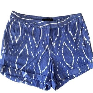 J. Crew Womens Sunfaded Ikat Print Cotton Shorts
